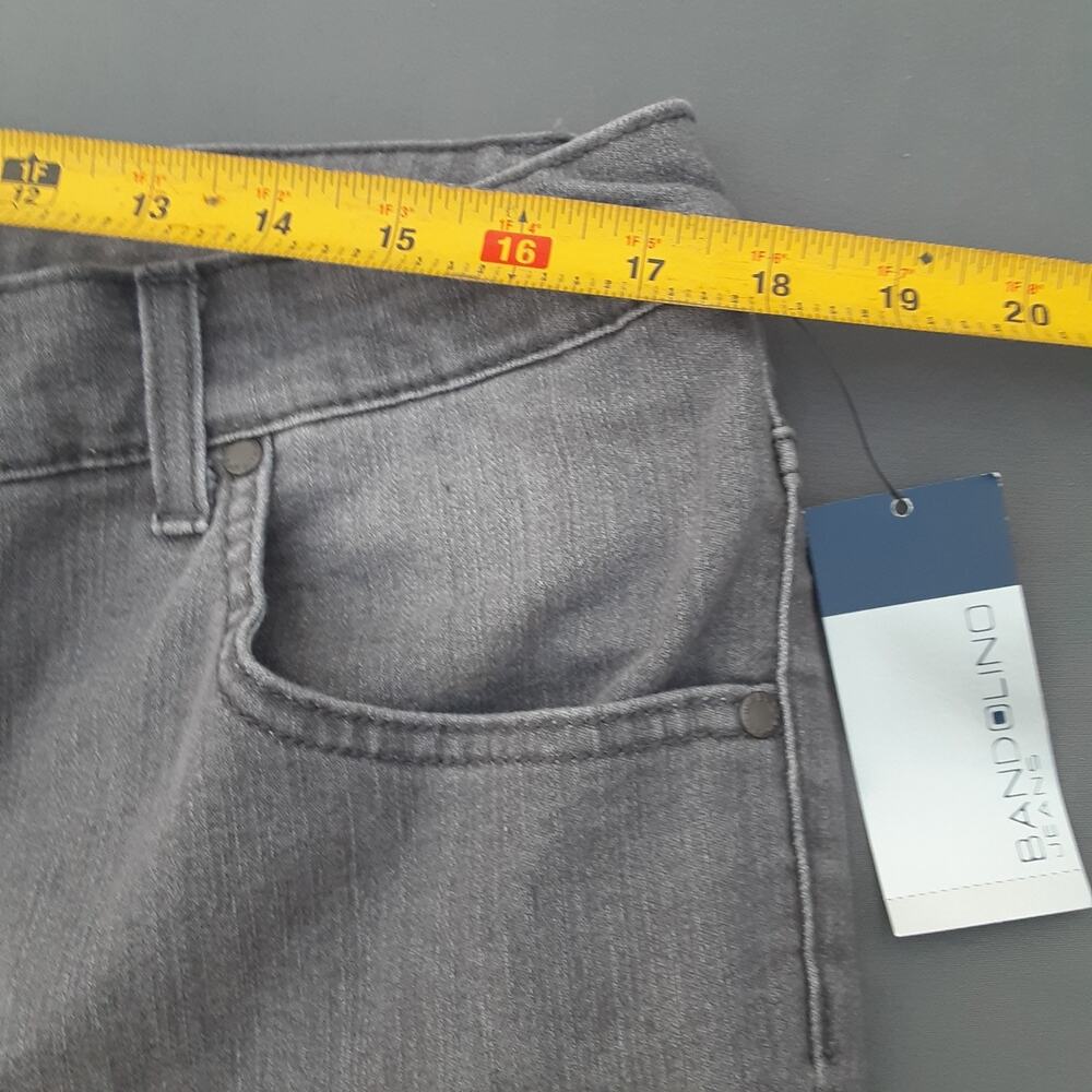 NWT Bandolino Women's Jeans Size 16 Short Medium Wash Straight Leg Stretch Gray - Picture 9 of 11